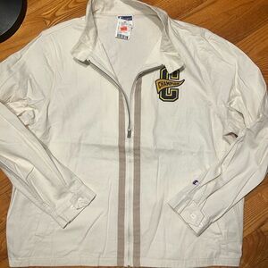 Champion Men's Off-White Varsity Jacket size XL